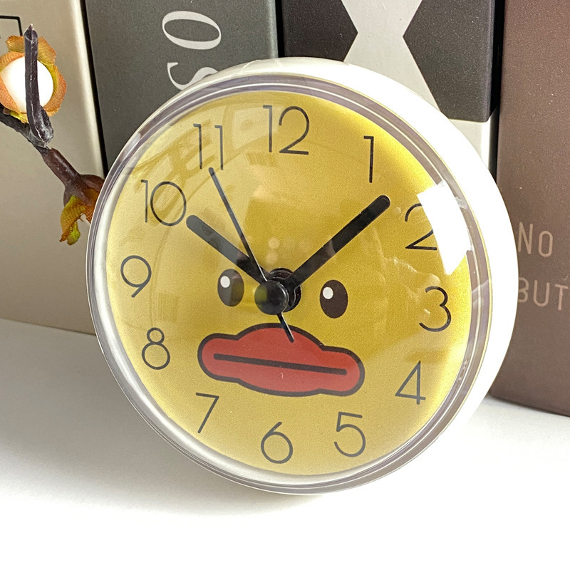 Simple mini suction cup wall clock Application Scenario