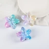 Wholesale of new autumn gradient color laser petal egg flower hair grips, fresh and sweet high ponytail hair clips, and cute hair accessories details Picture