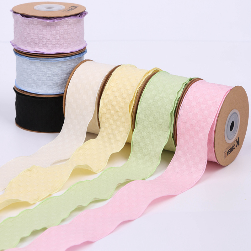 Korean-style lace, pleated, checkered, hairpin, bow, bouquet decoration, fresh flowers, floral art packaging, ribbon, black fungus, edge gauze Application Scenario