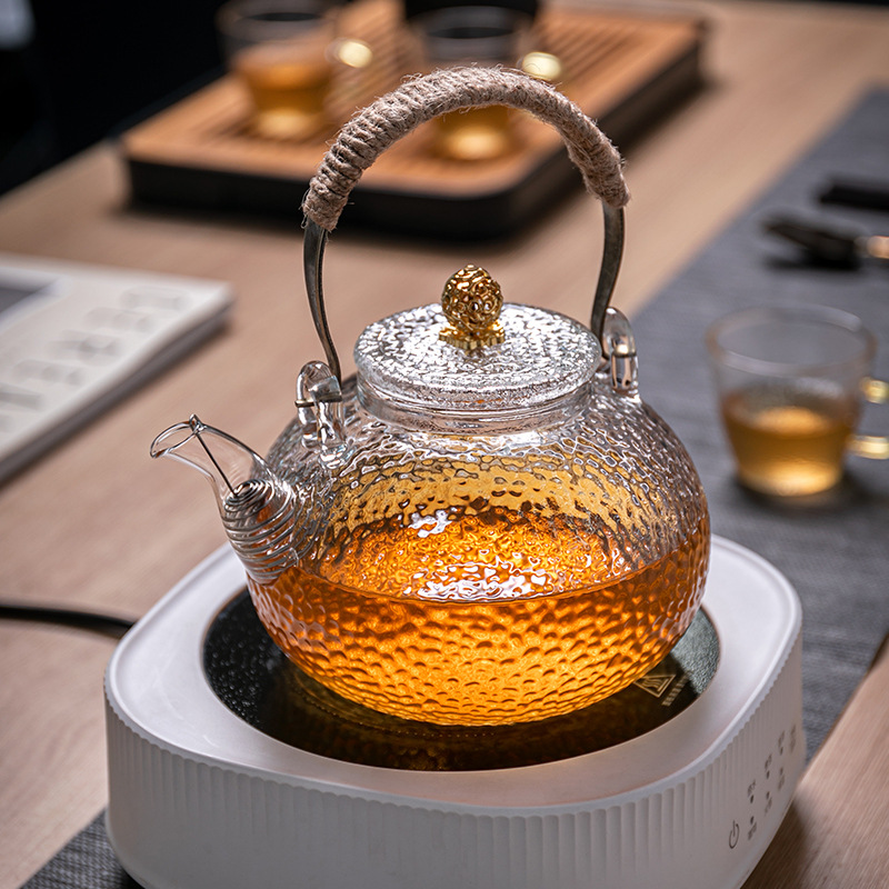 Glass Teapot To Make Tea Household High Temperature Resistant Electric Ceramic Stove Tea Maker Around The Stove Open Fire Beam Kettle Health Tea Set