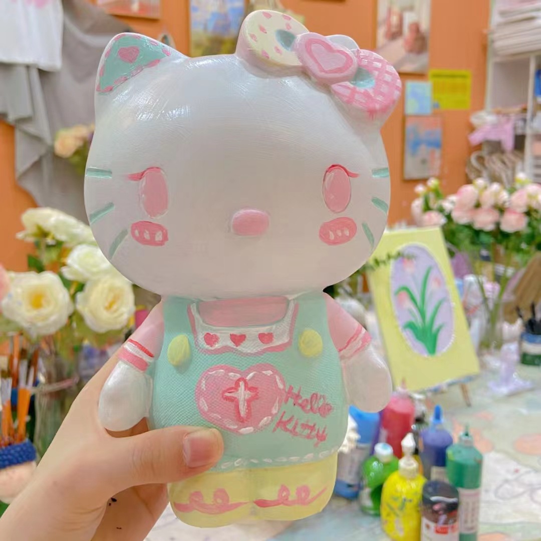 Vinyl Dolls Do Not Break Handmade Diy Piggy Bank Children's Toys Painted And Painted Non-Gypsum White Billet Wholesale details Picture