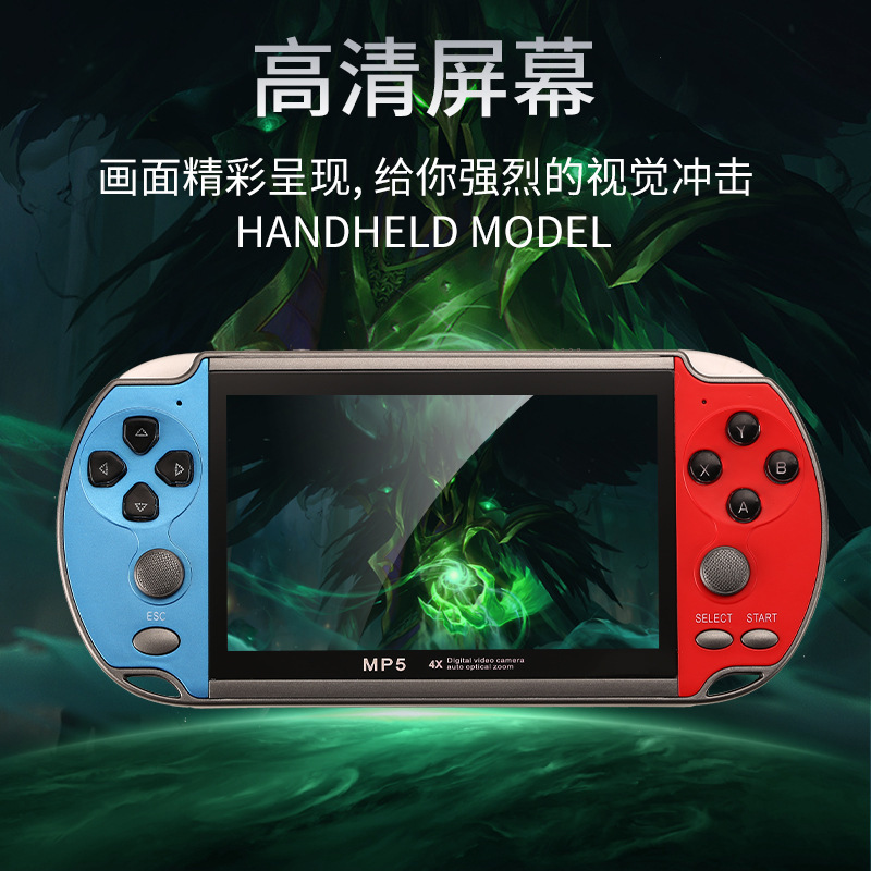 源头厂家怀旧8G双摇杆PSP游戏机/5.1寸高清大屏x7/游戏机细节图