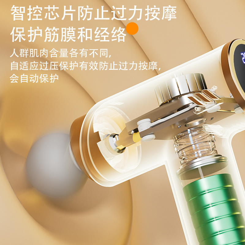 Professional-grade silent LCD variable frequency massage gun, electric gym high-frequency vibration cross-border impact gun Application Scenario