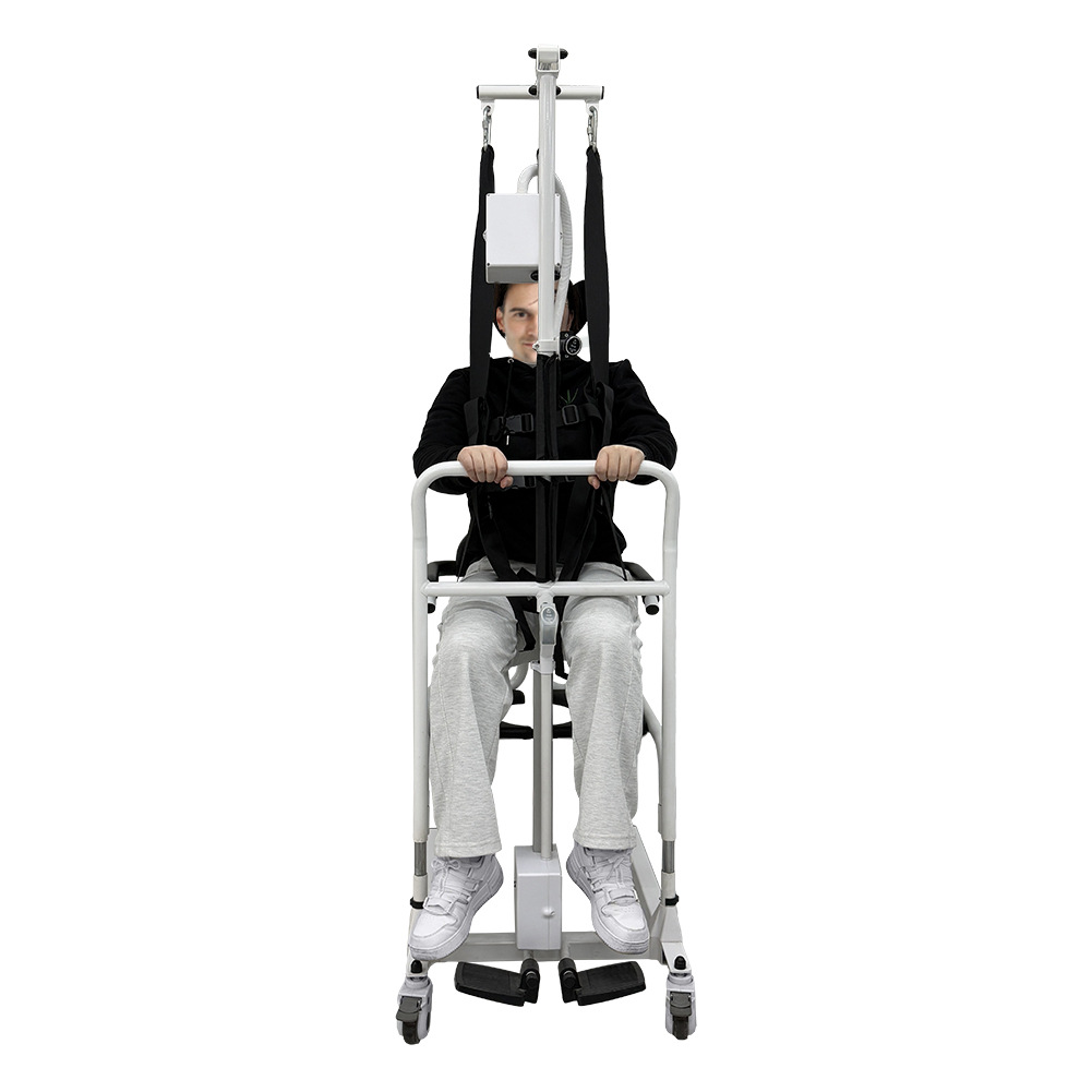 Cross-border exclusive multi-functional hydraulic lifting position transfer machine, detachable toilet care chair, bed bath transfer machine Application Scenario