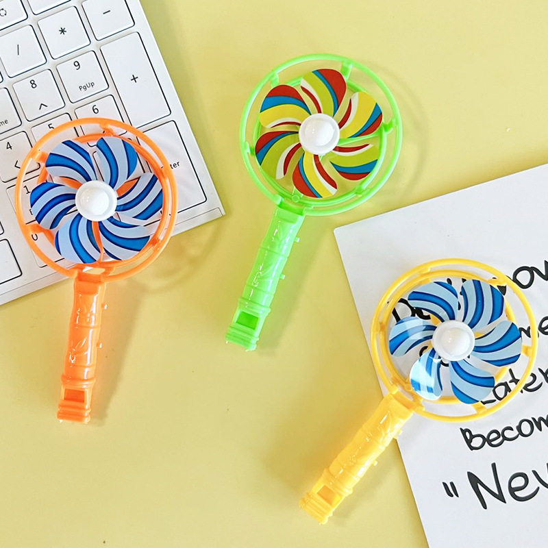 Single whistle small fan, new handheld fan, blowing wind, whistle fan, small toy, small toy wholesale night market Specification image