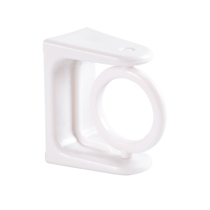 Curtain rod hook, curtain rod clamp, fixator, no-drilling adhesive bracket clamp, crossbar, door curtain telescopic rod adhesive hook Item Picture