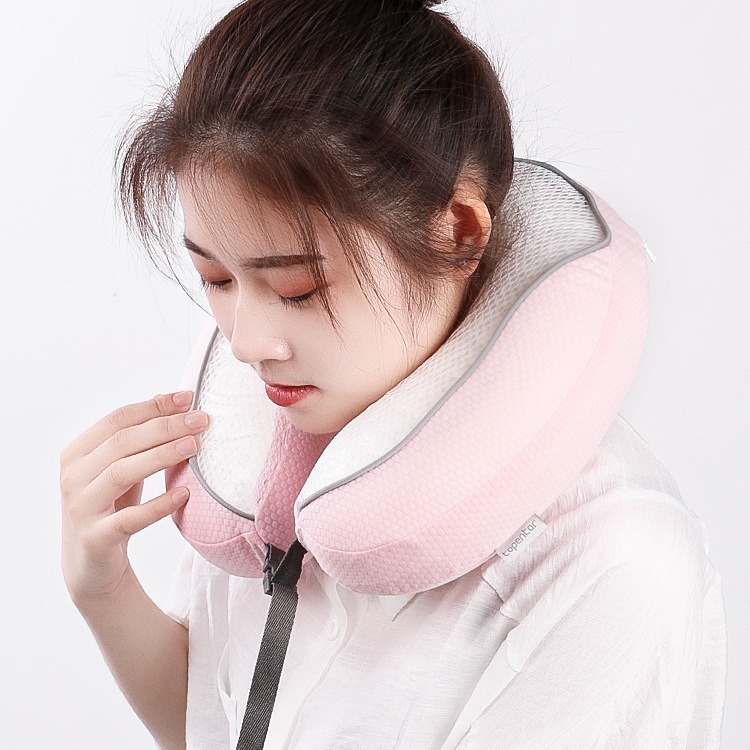The new summer ice-feel comfortable memory pillow with cold gel U-shaped pillow is professionally customized by a high-quality factory details Picture
