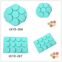 5.3CM diameter 12-well 7-well cylinder Oreo cookies silicone mold Soap candle touch baking tool