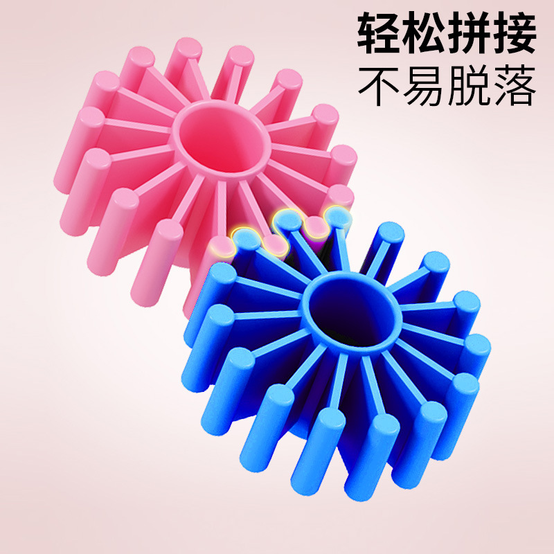 DIY desktop educational building blocks, children's intellectual toys, eco-friendly plastic building blocks, direct sales from Hualong Toys Factory Application Scenario