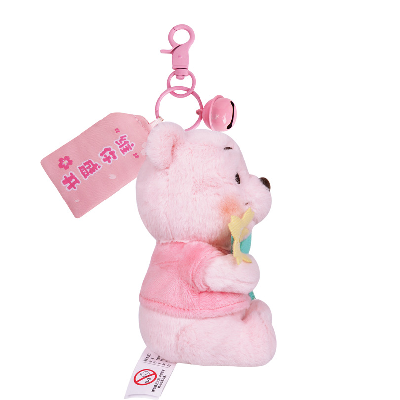 正版迪士尼公仔草莓熊玩偶钥匙扣史迪仔毛绒玩具背包挂饰包包挂件详情41