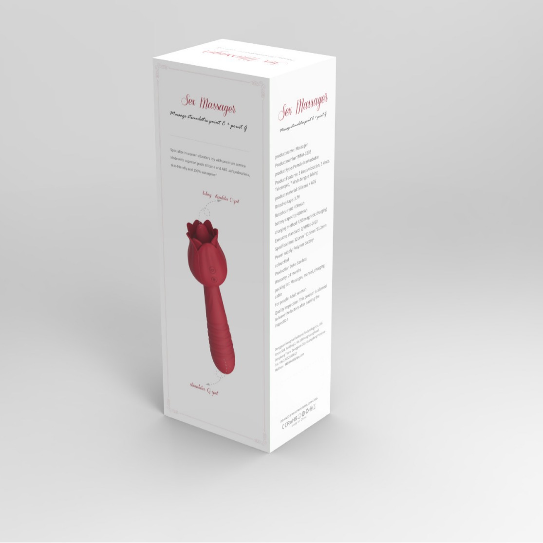 Rose 3rd generation double-headed tongue licking Vibration Telescopic Jumping Egg female masturbation sex product Application Scenario