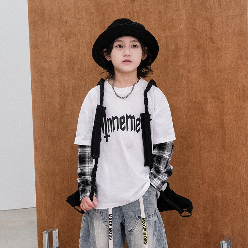 Children's hoodie Spring and Autumn style 2025 New style for big kids, cool and stylish street dance Specification image