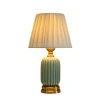 Cross-border exclusive ceramic table lamps, American Nordic style living room side table decoration, new Chinese style imperial LED energy-saving lamps Item Picture