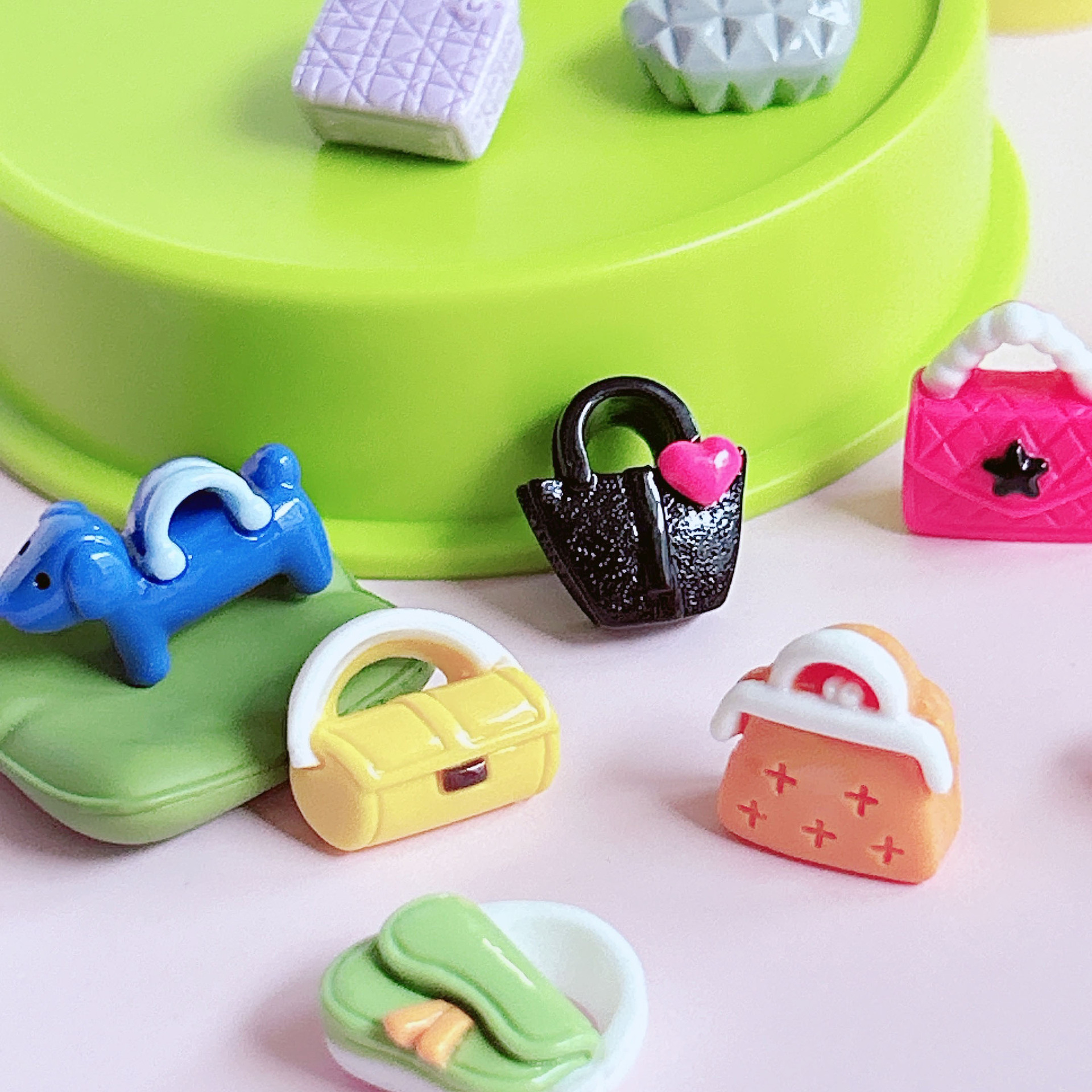 XN resin mini trendy bag accessories diy handmade scene small matching cute children's hair accessories and hair clips Specification image