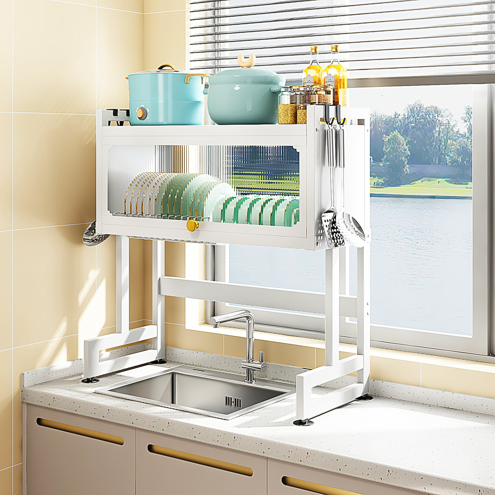 厨房置物架实物图