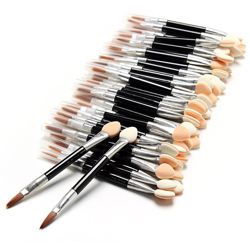 Es13 Double Head Cotton Eyeshadow Brush 10 / Pack Makeup Tools Brush Eye Brush Eyebrow Eyeshadow Rod Manufacturers Directly For Wholesale Specification drawing
