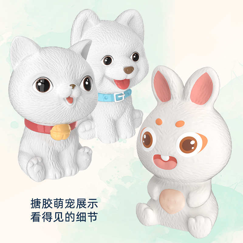 Cross-border Bowa Interstellar Rocket Backpack, children's pet House play toys, Rabbit Beauty Salon simulation dogs and cats Specification image