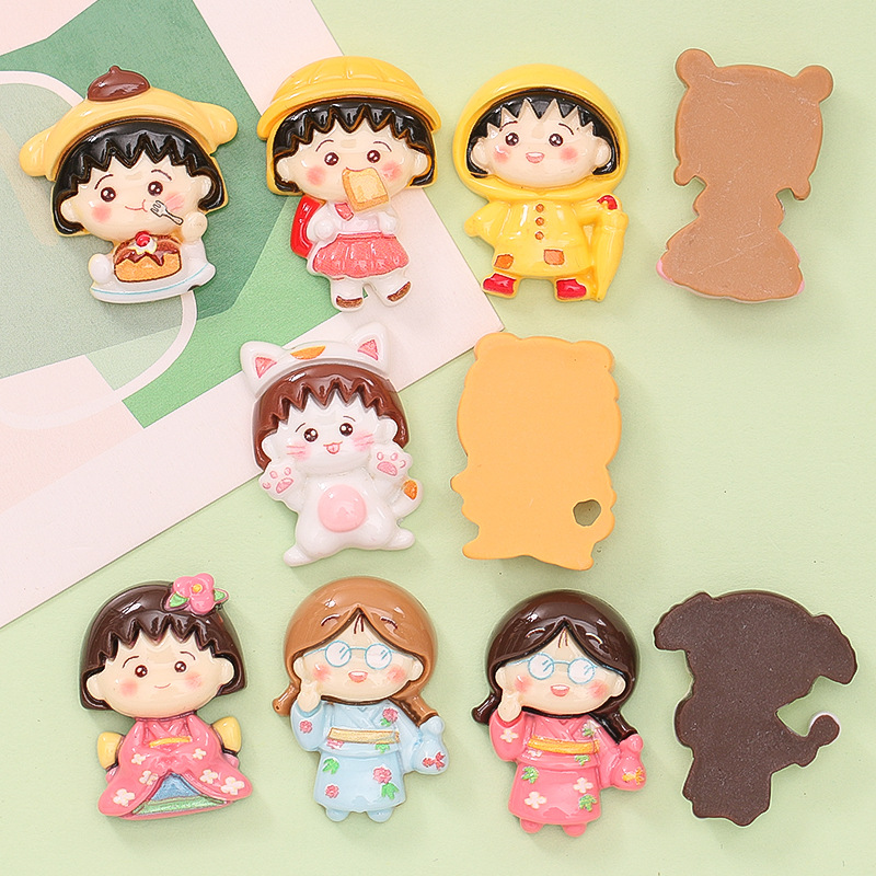 Cute Cartoon Ball Girl Diy Cream Glue Homemade Phone Case Hair Card Shoe Buckle Pendant Resin Accessories Wholesale Application Scenario
