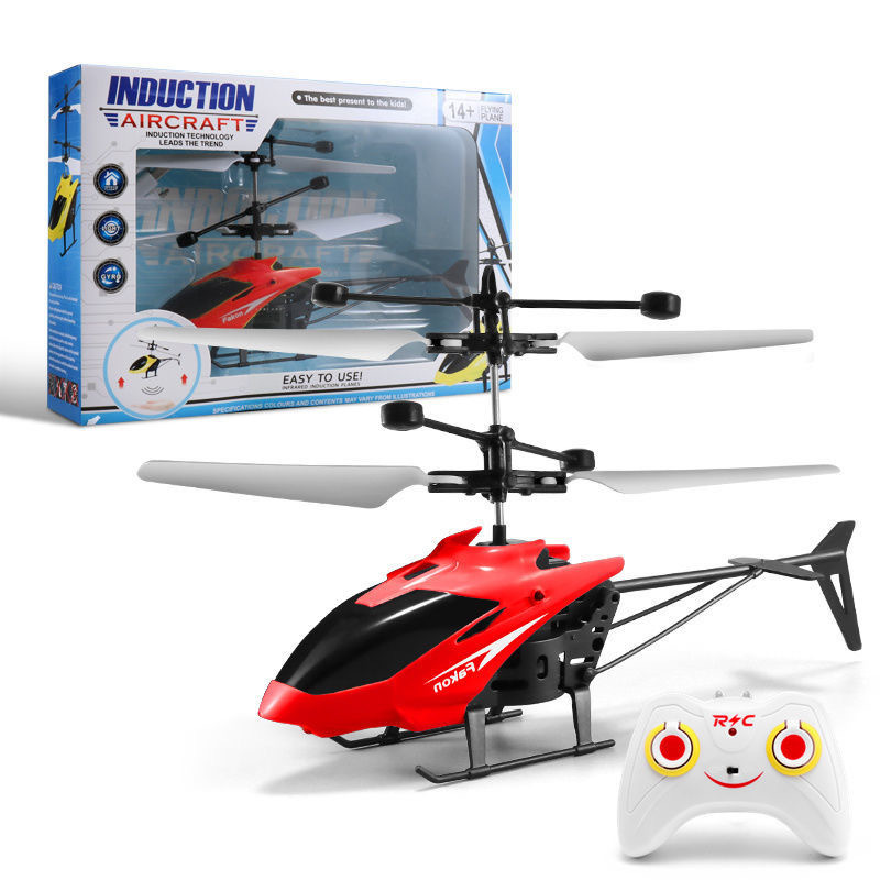 Charging remote control aircraft, induction two-way helicopter, indoor suspension, shock-resistant electric luminous boy street stall toys details Picture