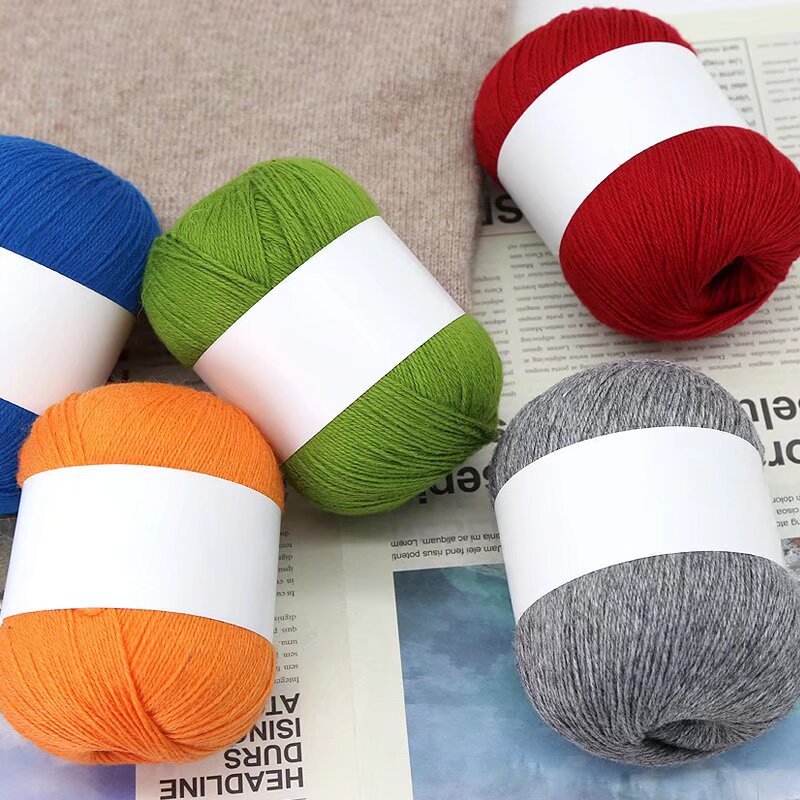 Rabbit fleece 3-strand fine thread baby anti-pilling rabbit fleece crocheted hat scarf diy knitting scarf sweater wool ball Specification image