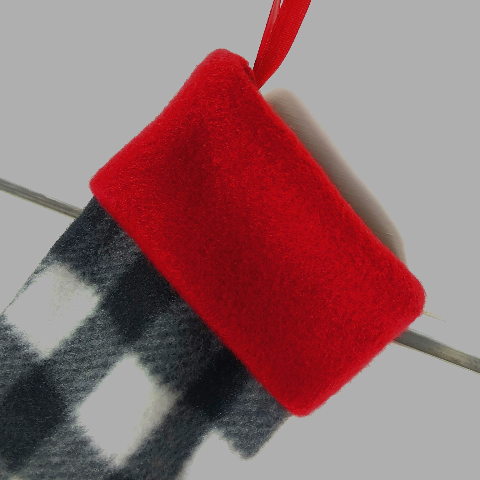 2021 Cross-Border Christmas Decorations Pendant Christmas Gift Bag Striped Children's Candy Bag Small Pendant Christmas Stocking Specification drawing