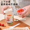 Breakfast salad cup, Mason cup, fat-reducing portable plastic cup, fruit and vegetable cup with fork lid, yogurt slimming cup Specification image
