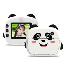 工厂直销儿童相机 新款可爱熊猫高清打印儿童拍立得迷你数码照相机小孩卡通玩具礼物