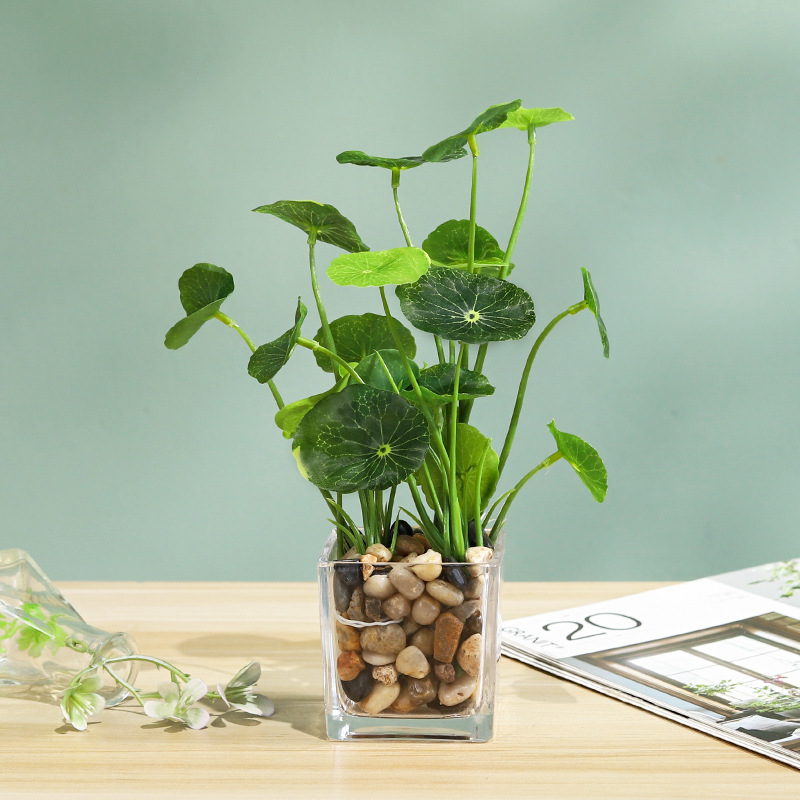 Wholesale of Nordic green plants such as pothos, artificial potted plants, home living room and office desk decorations, and plant ornaments from the manufacturer details Picture