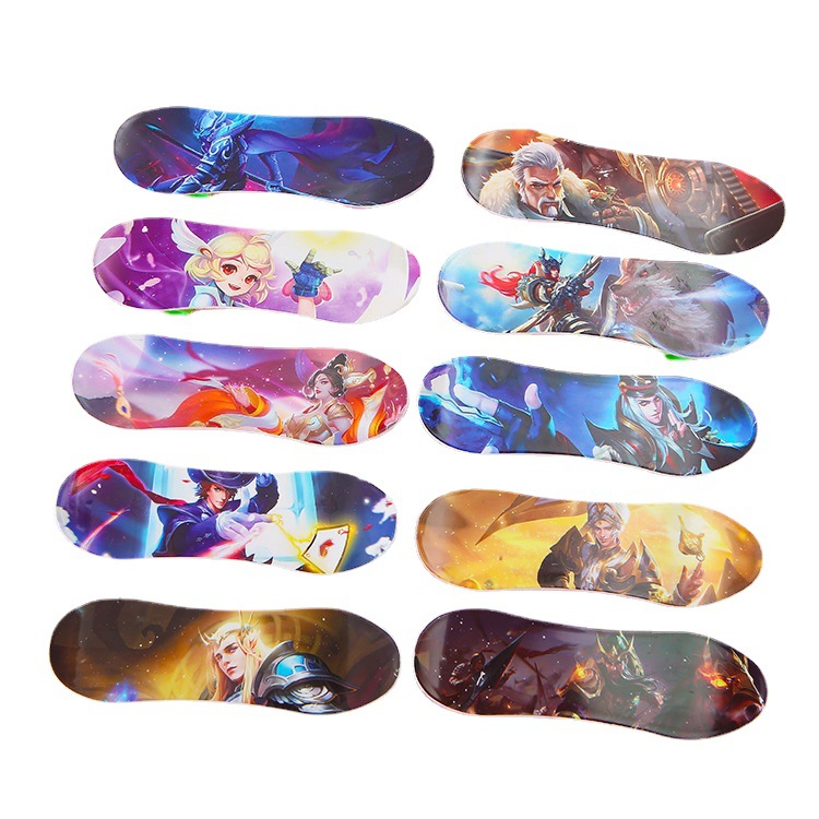 Cartoon Finger Skateboard Model Toy Creative Mini Tabletop Gift Ground Stall Supply Children's Prize Toys Item Picture