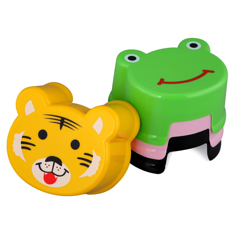 Children's stool cartoon children's plastic creative children's bathroom bath stool toilet baby non-slip stool