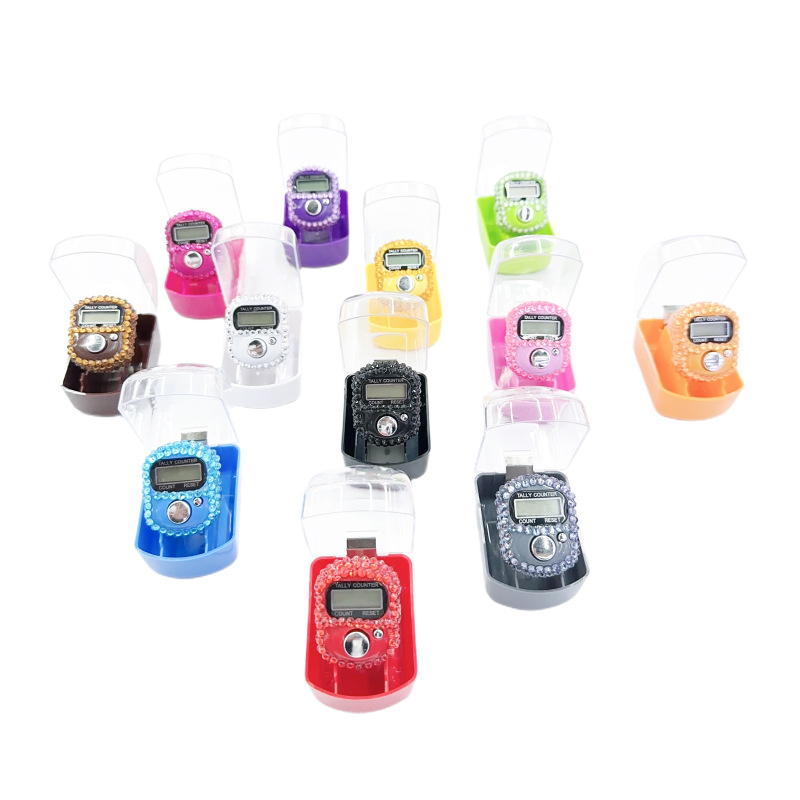 NT-MDZ color diamond Ring gift box counter Finger counter digital display electronic press counter Drill point counter counter counter counter full figure