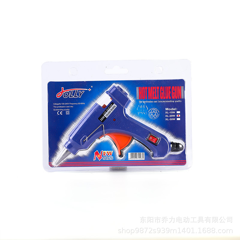 Hot melt glue gun 20W hot melt glue gun, hot melt glue gun, blue hot melt glue gun, pink glue gun, glue gun source worker Item Picture