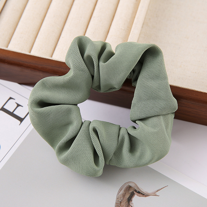 Cross-border large intestine circle, fashionable fabric twill hair band, popular bun hair rope, ponytail hair rope, large intestine circle hair accessory pic 9
