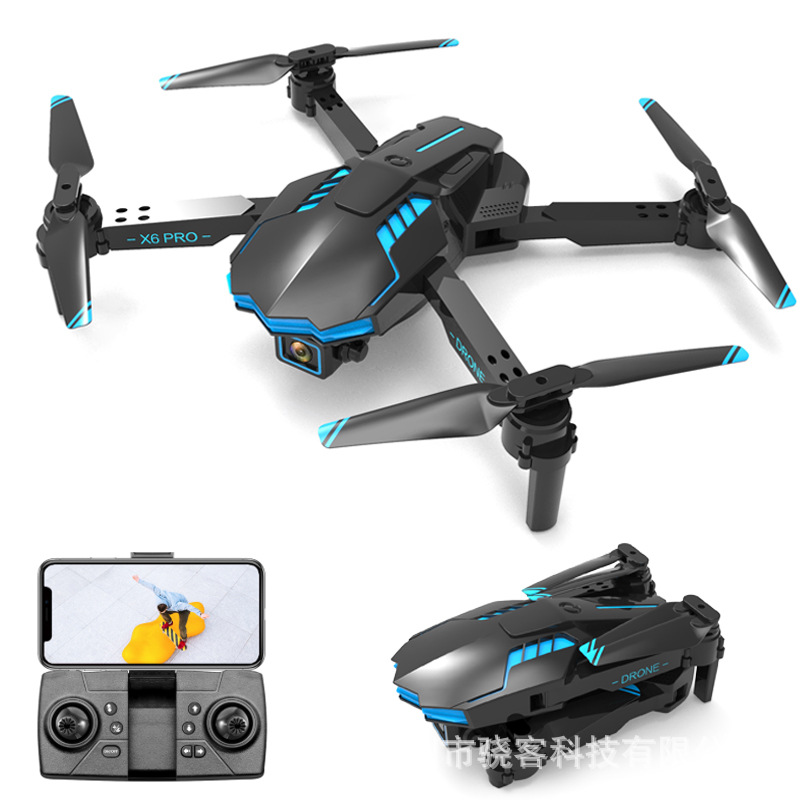 X6Pro无人机4k高清航拍光流定位 双摄像避障定高遥控飞机跨境玩具详情图5