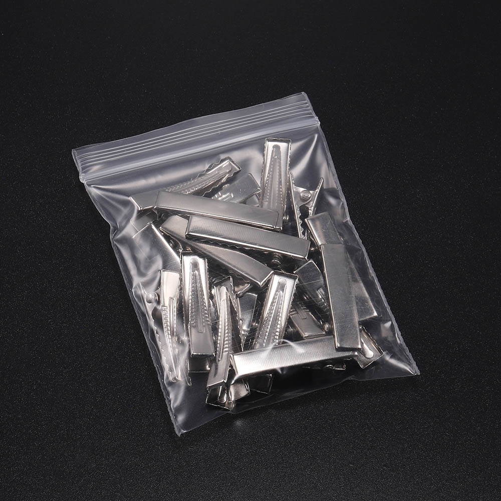 Duckbill clips, square clips, diy hair clip materials, hair accessory accessories, simple matte side clips, adhesive accessories wholesale Specification image