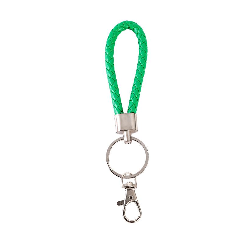 Leather Rope Key Ring Lobster Buckle Auto Parts Spot Wholesale Door Electric Car Key Pendant Braided Rope Tide Item Picture
