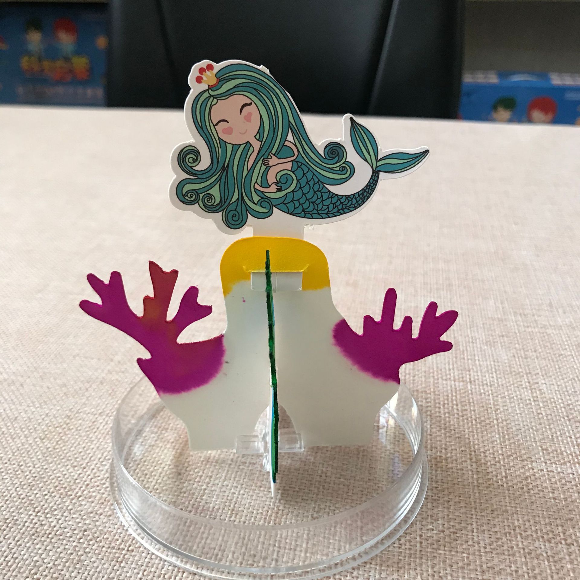 纸树开花神奇魔法美人鱼会开花的树科学小实验学生DIY化学教具
