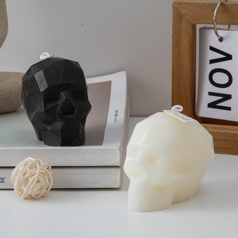 万圣节几何骷髅头香薰蜡烛ins创意家居摆饰套装万圣跨境蜡节日礼详情图4