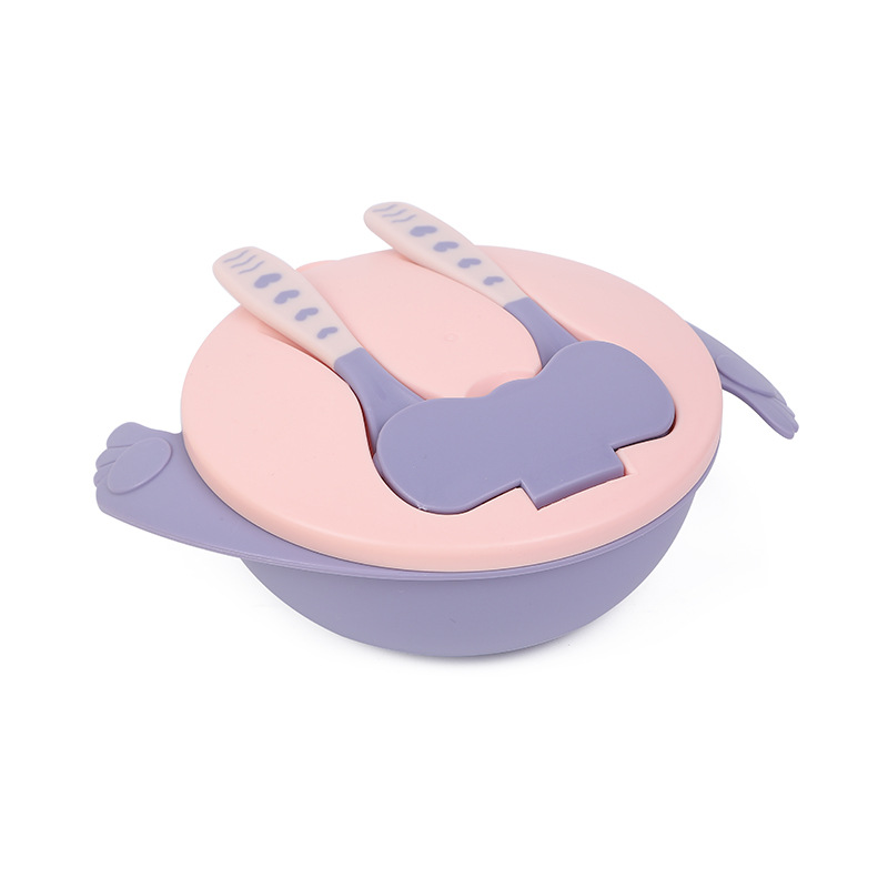 Baby Bowl Feeding Water Baby Spoon Bowl Complementary Food Bowl Baby Suction Bowl Baby Cutlery Item Picture