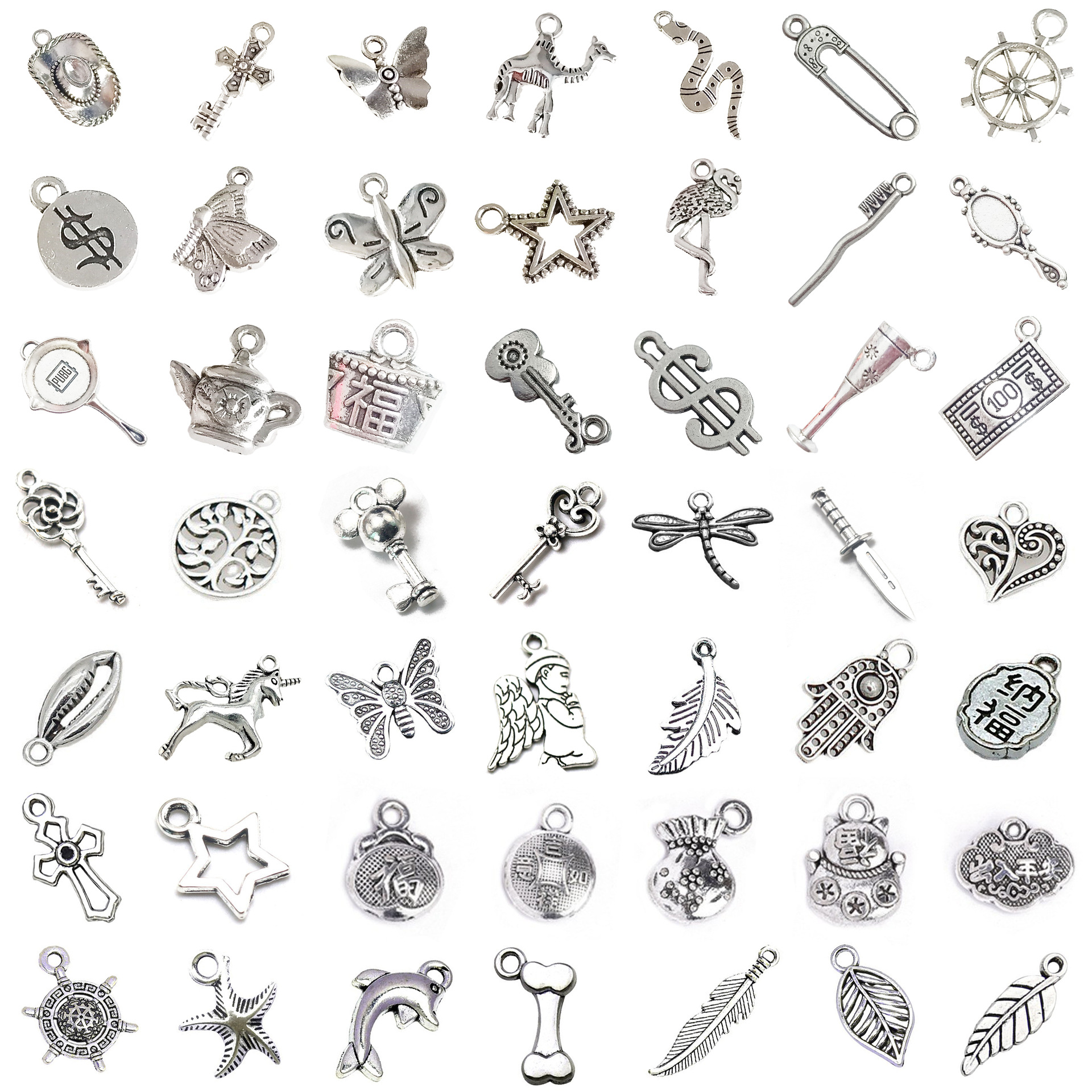 Manufacturers Wholesale A Variety Of Diy Retro Alloy Pendant Pendant Handmade Necklace Alloy Jewelry Accessories Wholesale