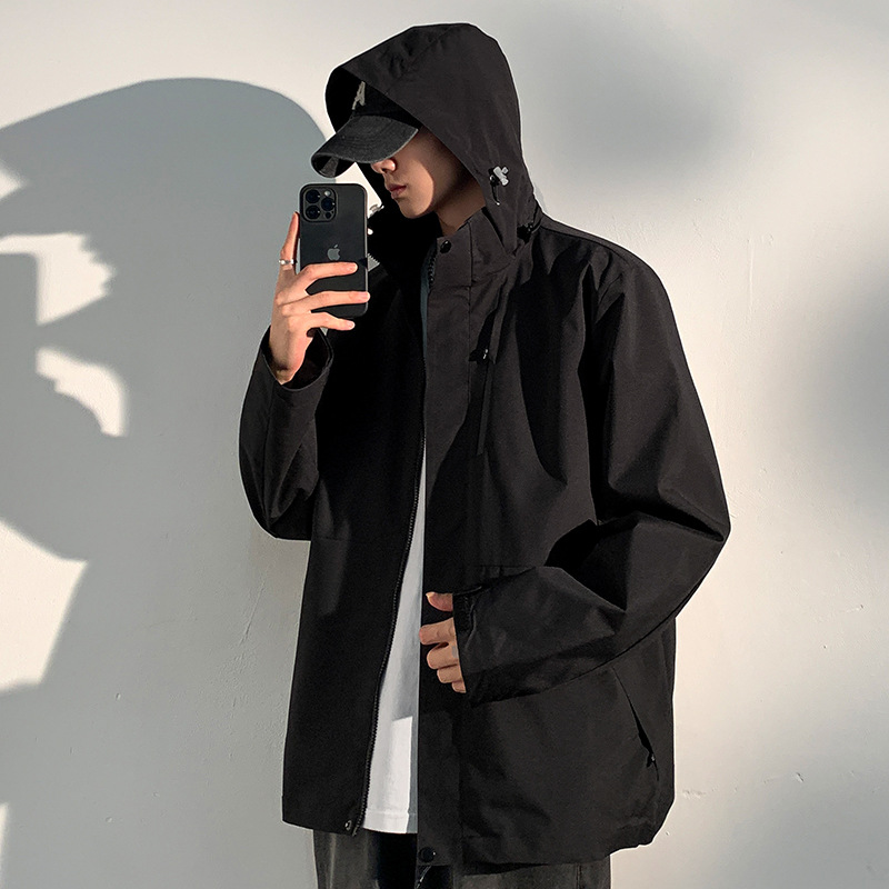 windproof waterproof casual detachable hooded outdoor suit details Picture
