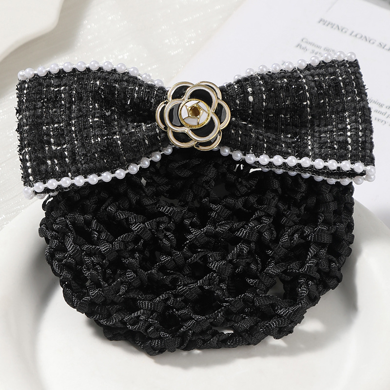 Hairpin, female professional nurse, hair net, little Xiangfeng, bank flight attendant, hair net, hair accessory, headwear, work tray, new look Specification image