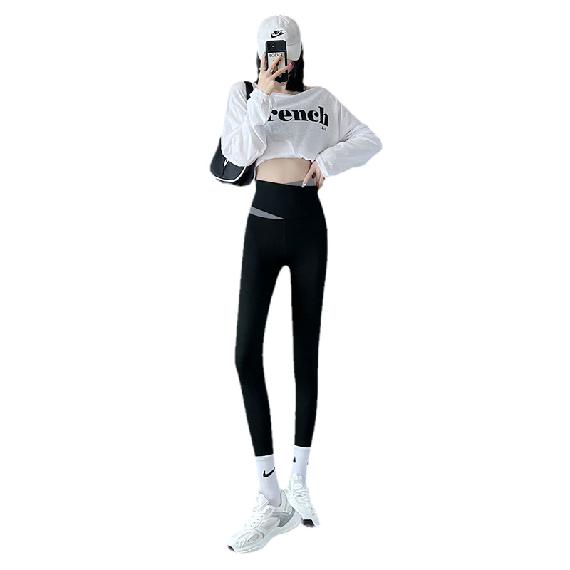 Autumn and winter leggings for women wholesale, with flexed outerwear, 2022 new grey tight yoga Barbie pants, shark pants for women Item Picture