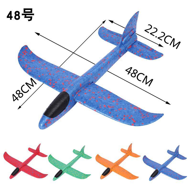 New super DIY assembled foam aircraft hand-thrown children's toy glider outdoor family sports machine Item Picture
