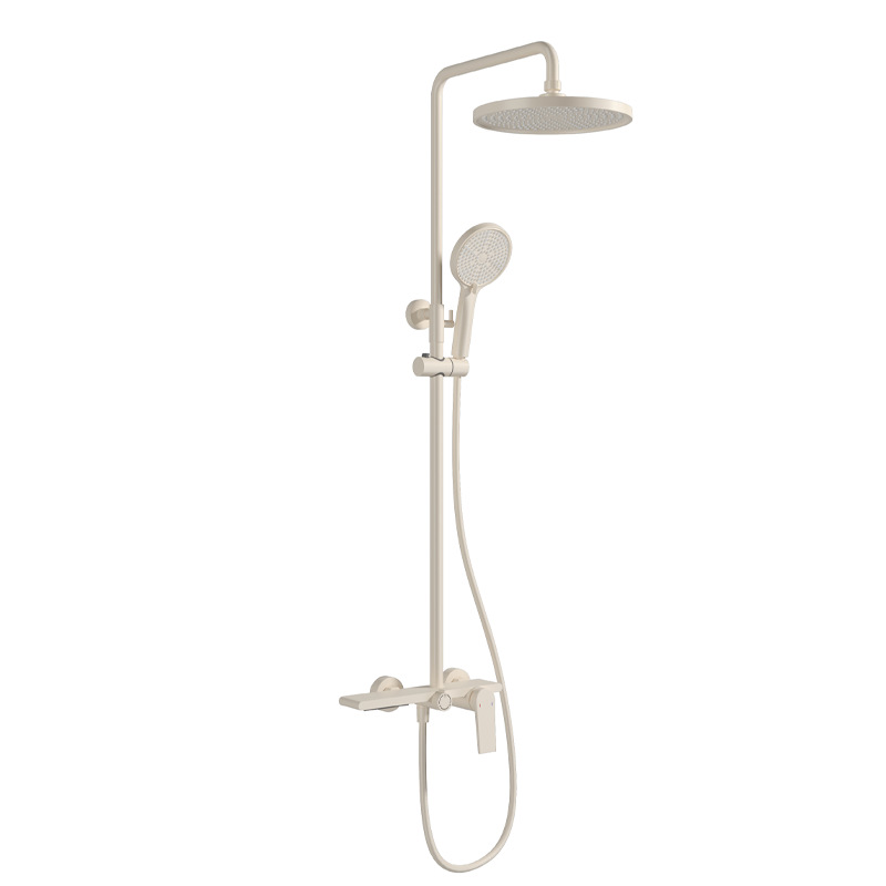 Cross-border foreign trade best-selling large shower, hot and cold shower head set, all-copper light luxury bathroom, round top spray, home hotel Application Scenario