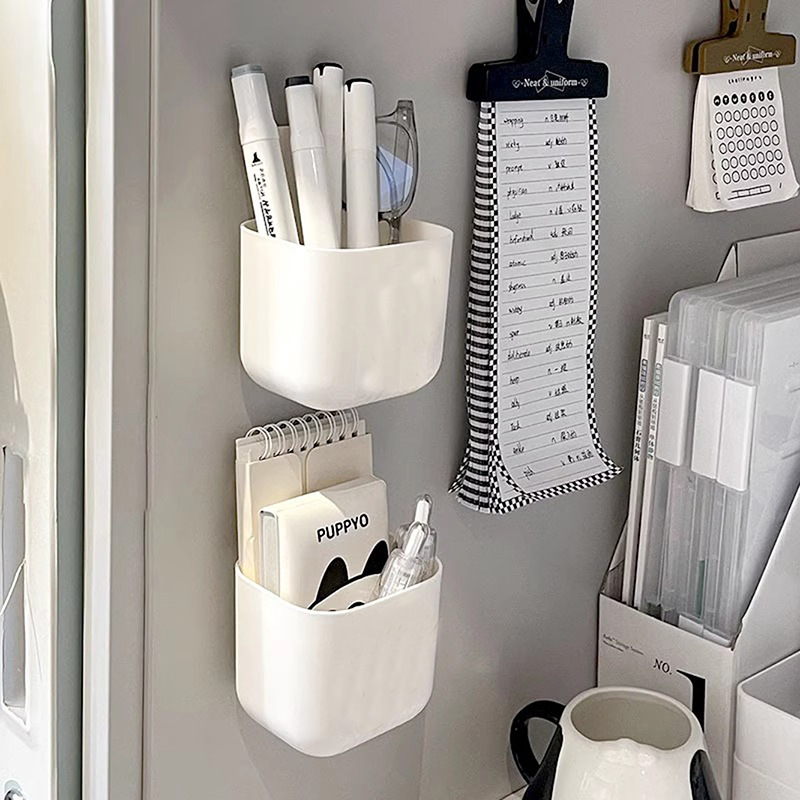 爱优汇杂物盒壁挂收纳盒办公桌面整理文具塑料多功能创意家居笔筒