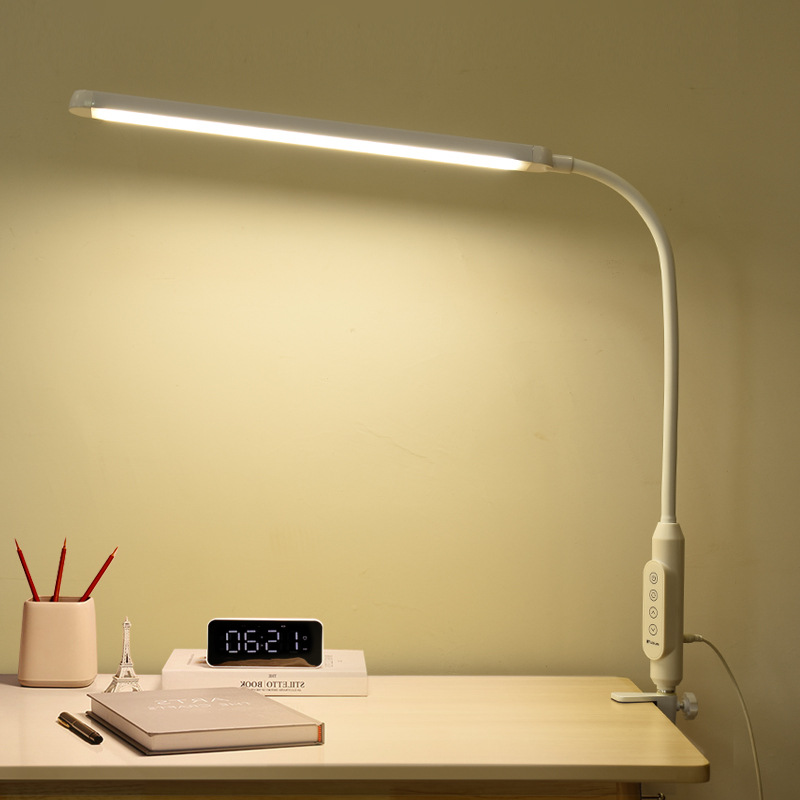 New USB eye-protecting creative folding desk lamp, smart clip night light, bedside reading desk lamp for student dormitories Specification drawing