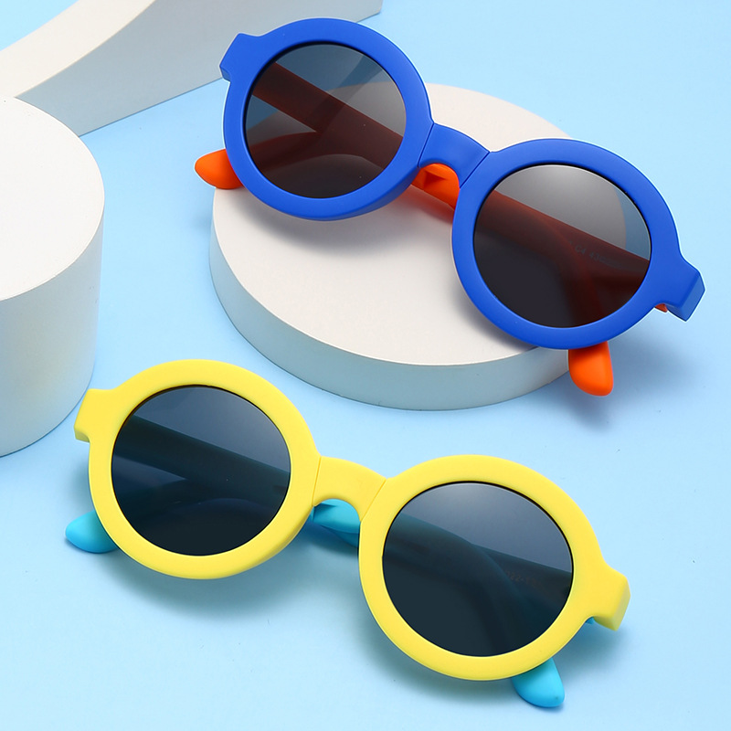 New Children's Mirror Sunglasses Foldable Children's Sunglasses Polarizer Student Sunglasses Sunshade Mirror 8-103