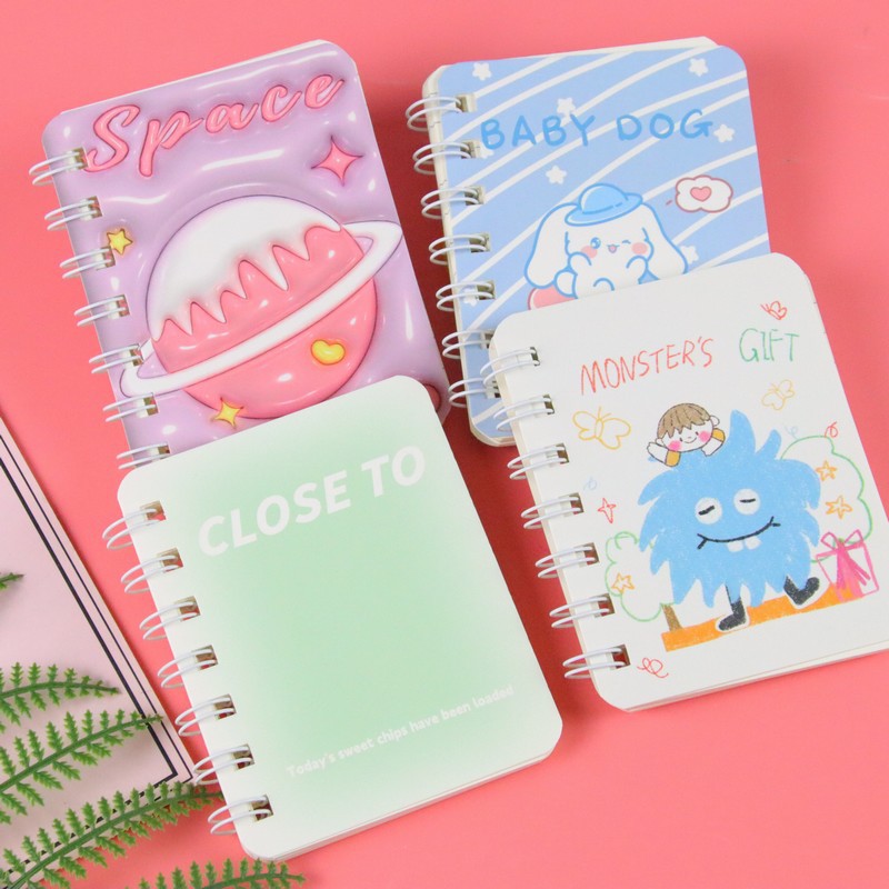 A7 Coil This High Appearance Level Notebook Pocket Portable Cute Coil This Student Notes Key Knowledge Notepad Specification drawing