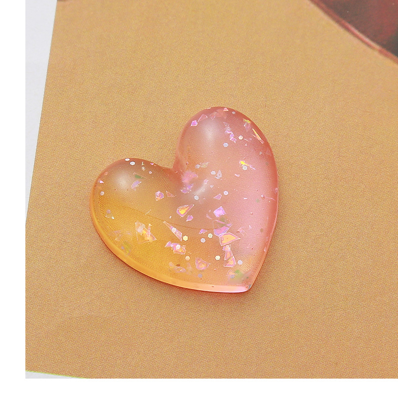 Wholesale of diy jewelry, resin heart-shaped headwear, earrings, pendant accessories, phone cases, patches, slippers and decorative items pic 10